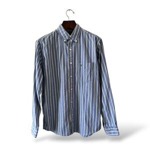 American Eagle Outfitters Blue Striped Button-down Shirt, S/P